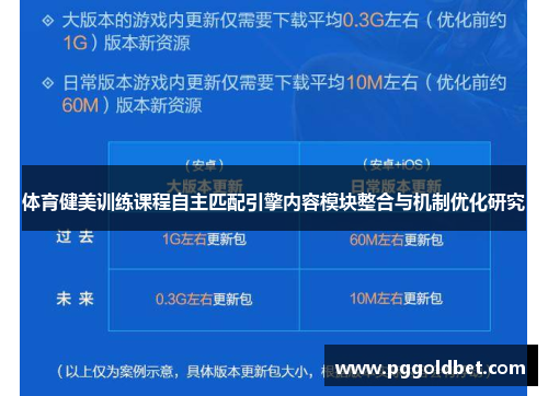 体育健美训练课程自主匹配引擎内容模块整合与机制优化研究